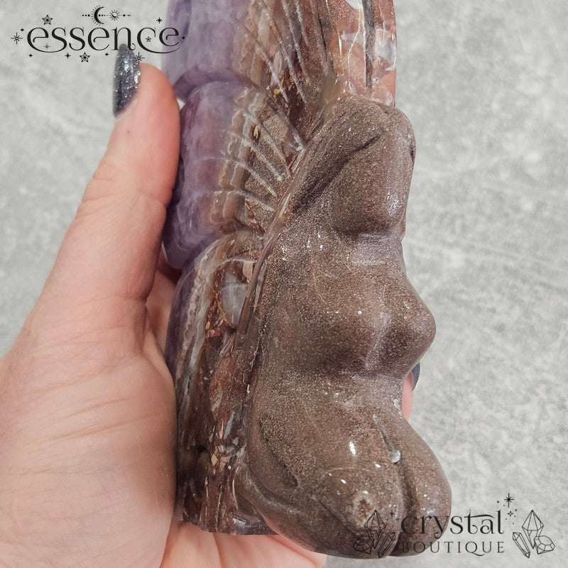 Amethyst & Crazy Lace Agate Fairy | 592g