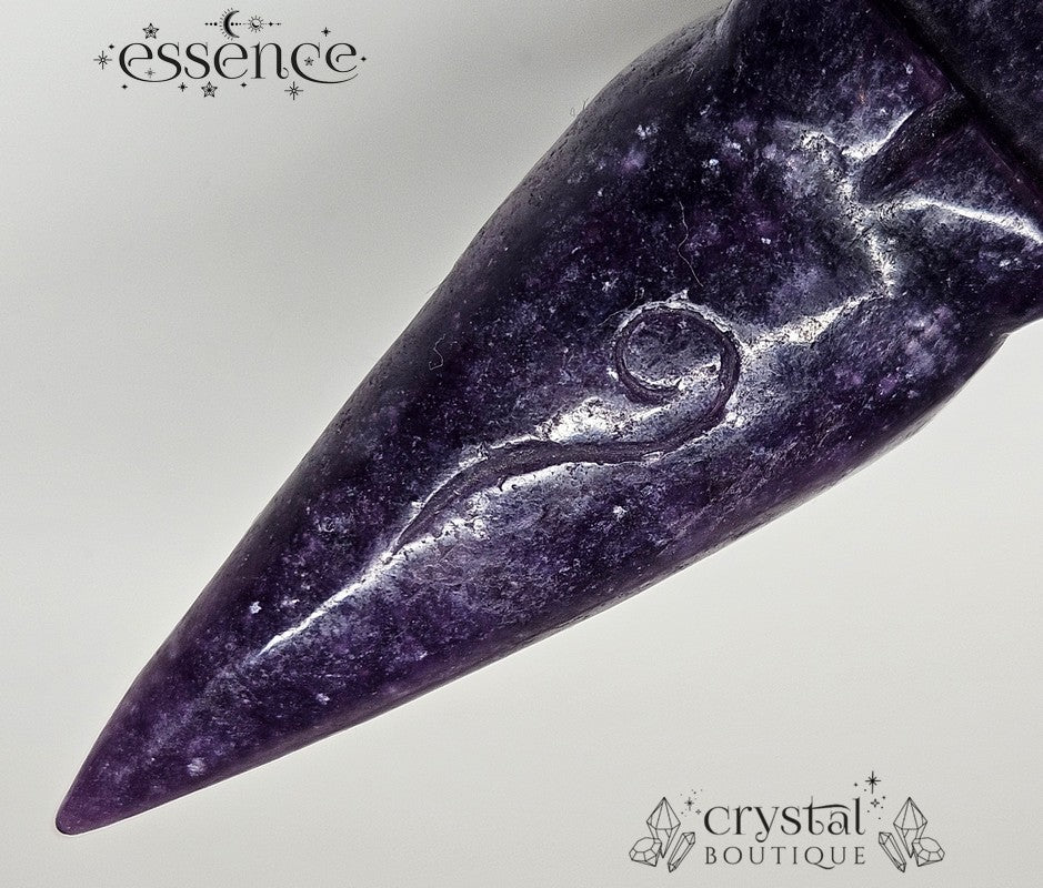 Lepidolite Carved Goddess