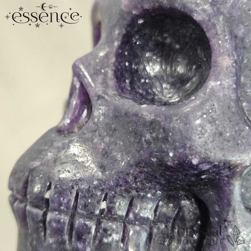 Lepidolite Skull