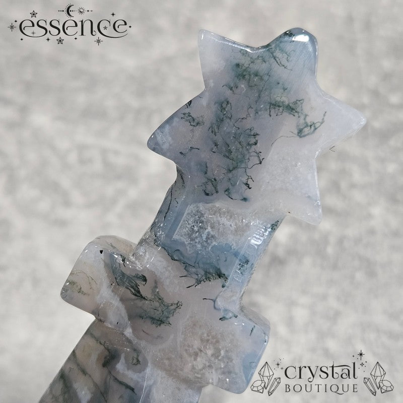 Moss Agate Star Dagger