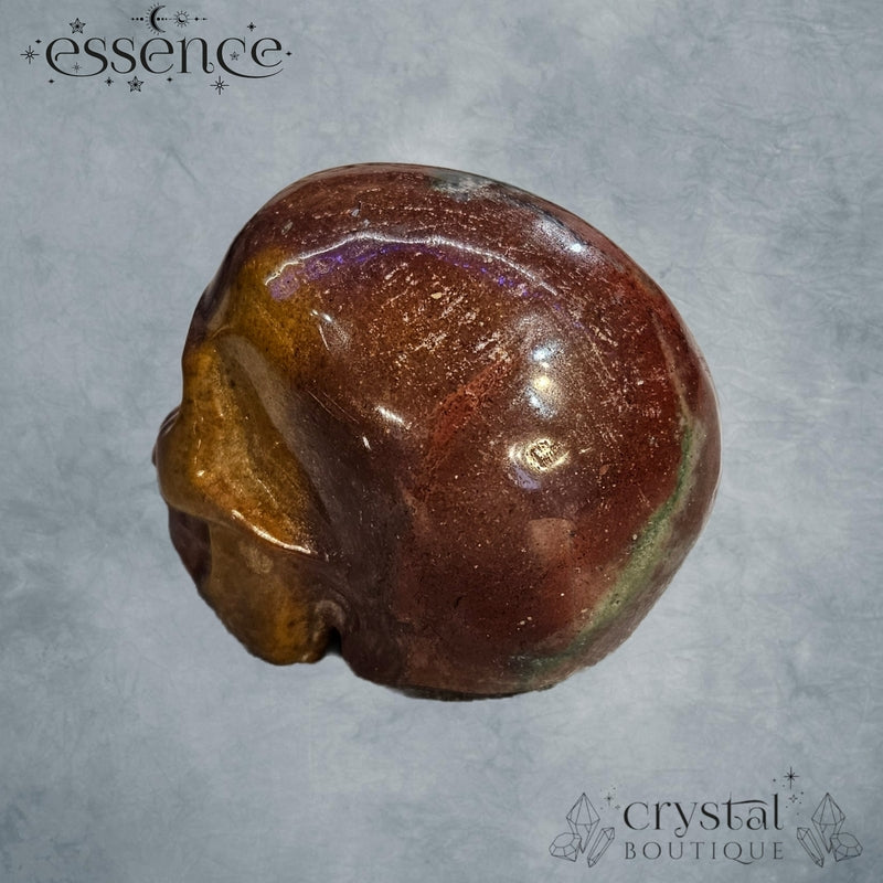 Ocean Jasper Skull (Cocoa Embre)