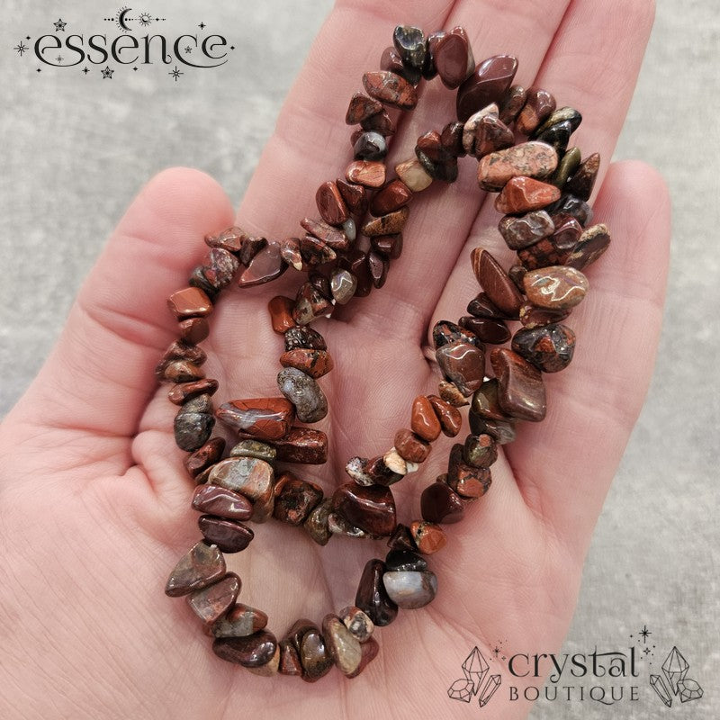 Red Jasper Chip Bracelet