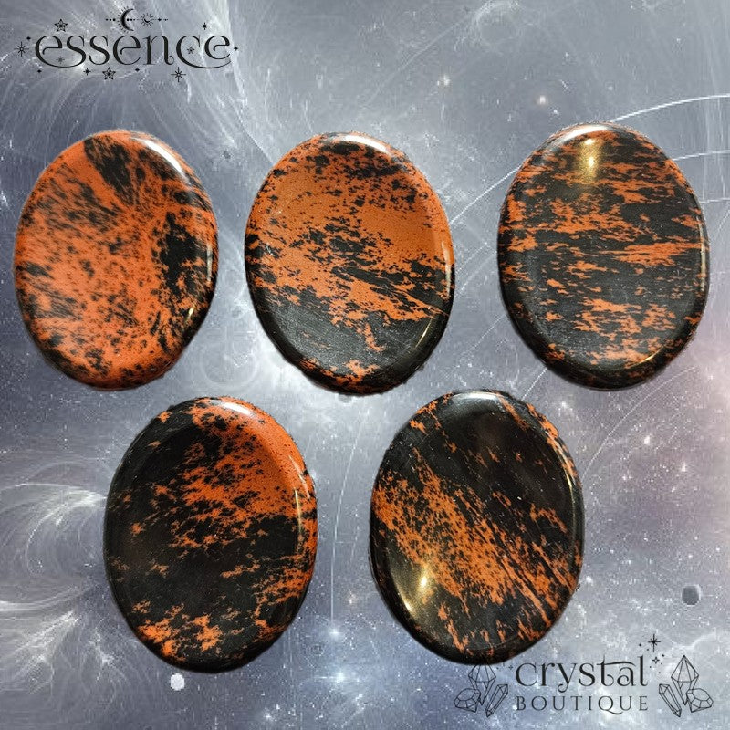 Red Obsidian Worry Stone