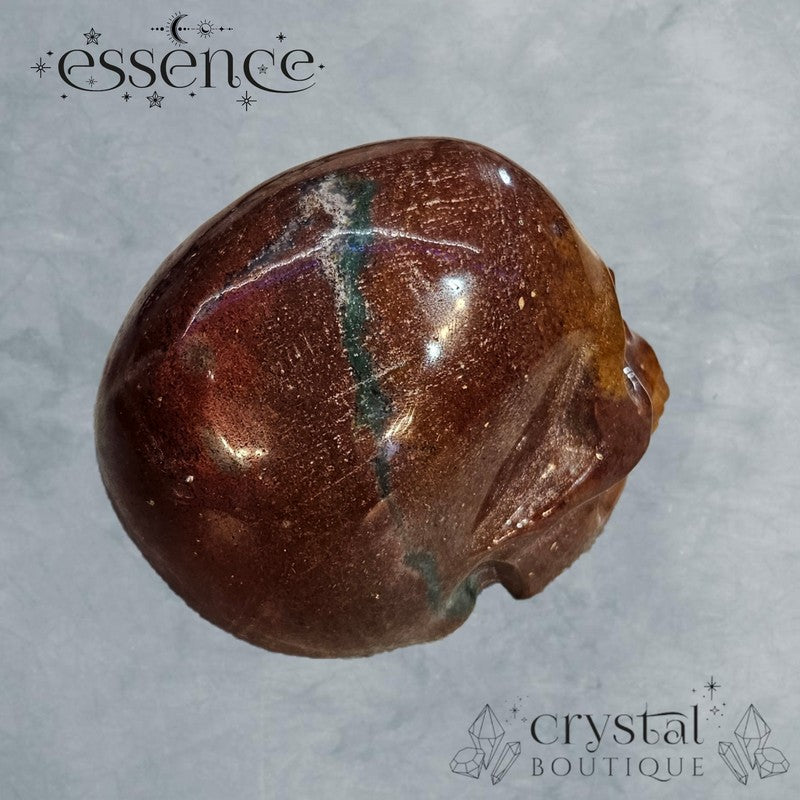 Ocean Jasper Skull (Cocoa Embre)
