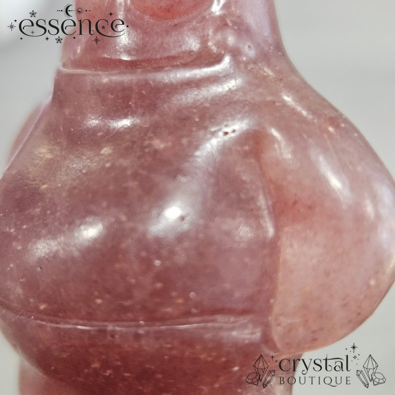 Strawberry Quartz Patrick-Inspired Crystal Carving