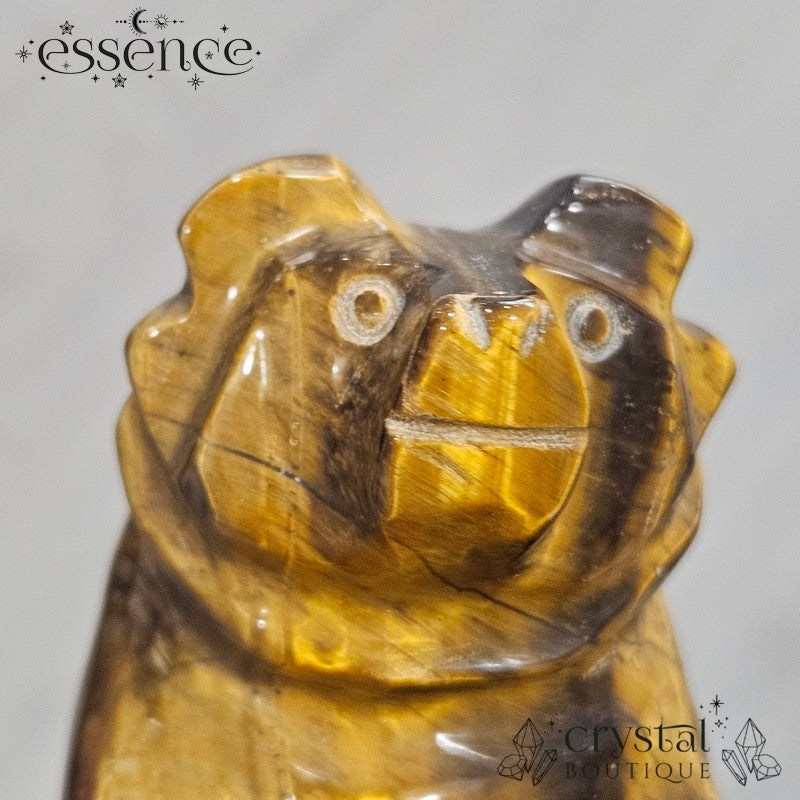 š» Tigerās Eye Bear ā Hand-Carved in Brazil 229g