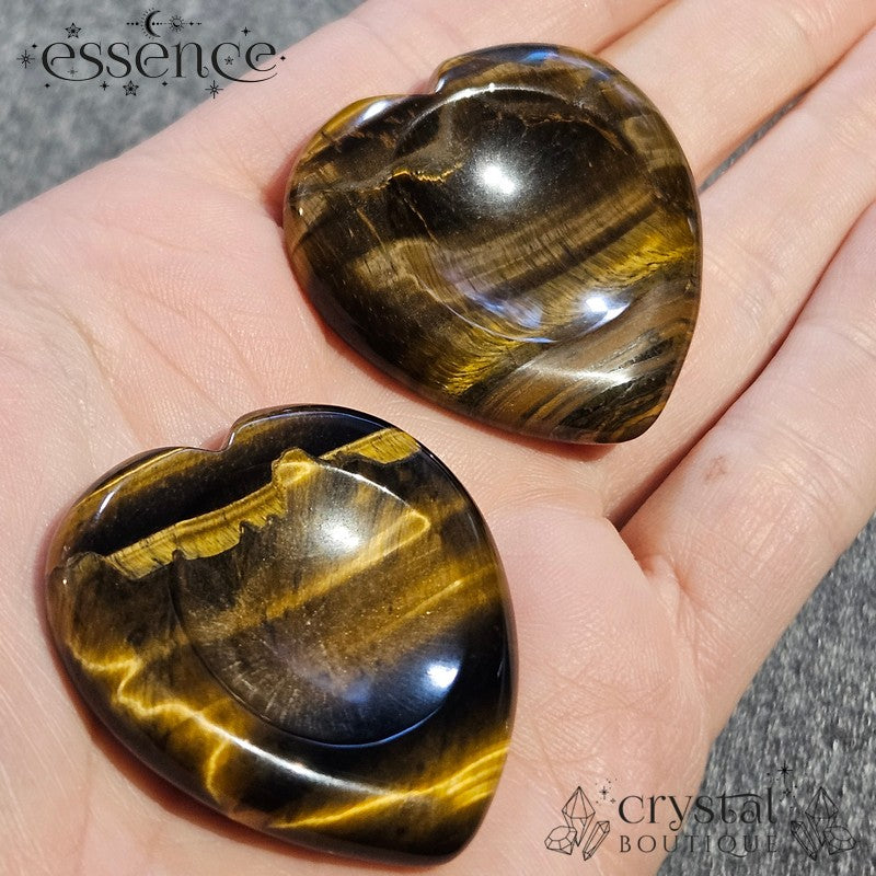 Tigers Eye Heart Shaped Worry Stone