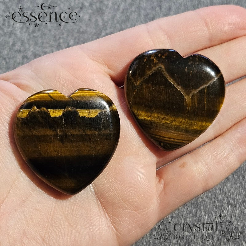 Tigers Eye Heart Shaped Worry Stone