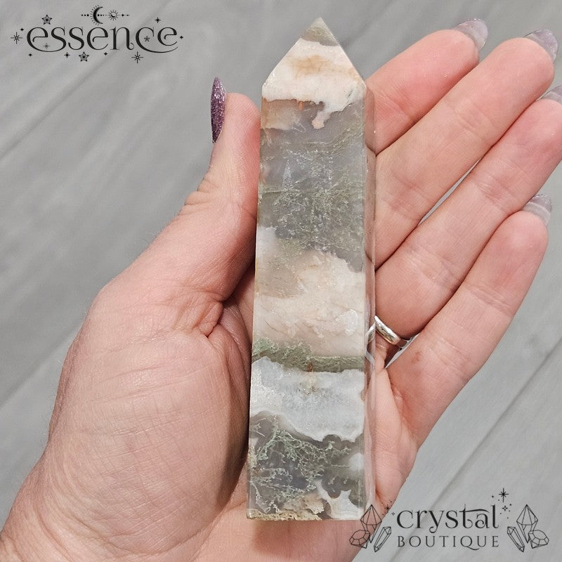 Moss Agate Tower🌿 Wild Roots | 164g