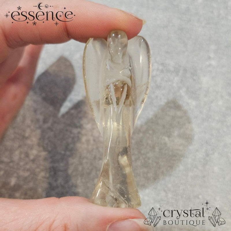 Brazilian Citrine & Smoky Quartz Crystal Angels