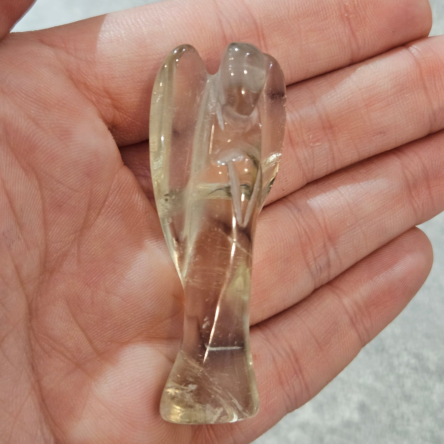 Brazilian Citrine & Smoky Quartz Crystal Angels
