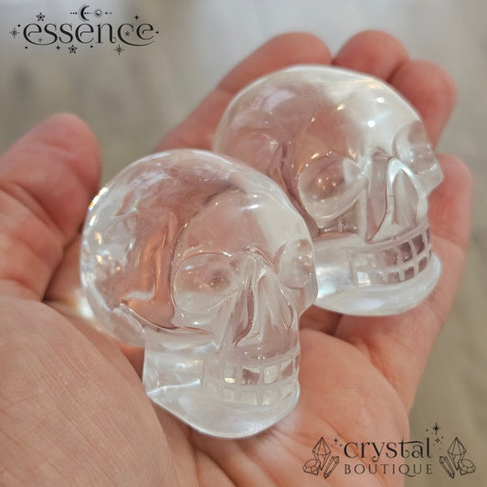 Clear Quartz Skulls