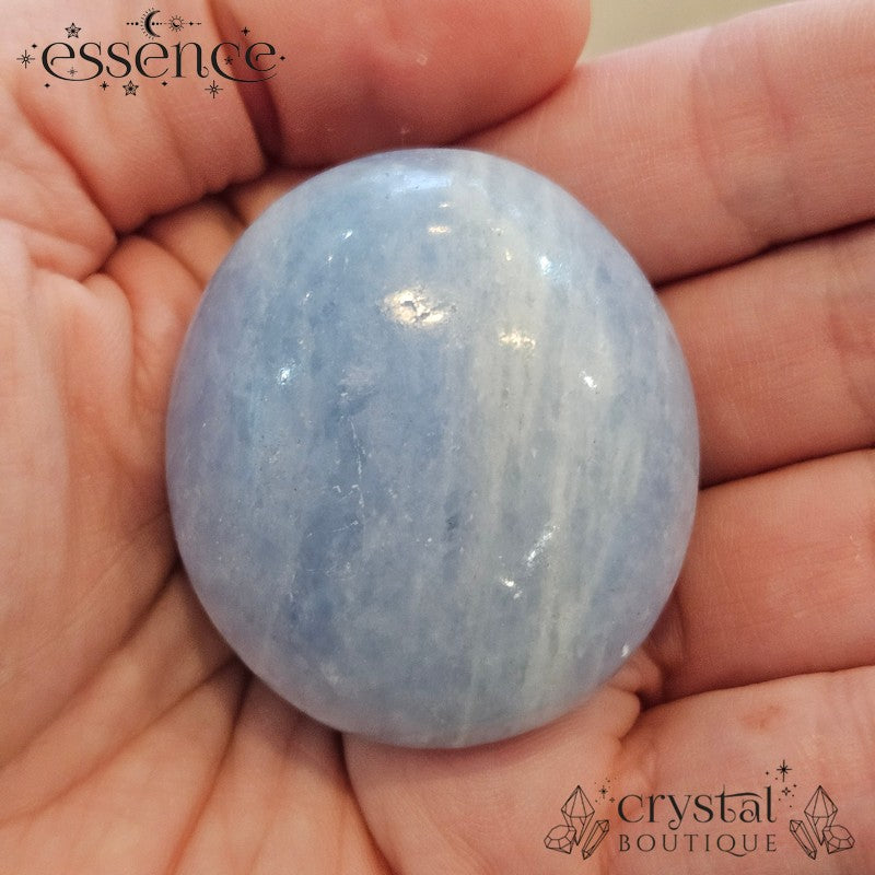 Blue Calcite Palm Stones
