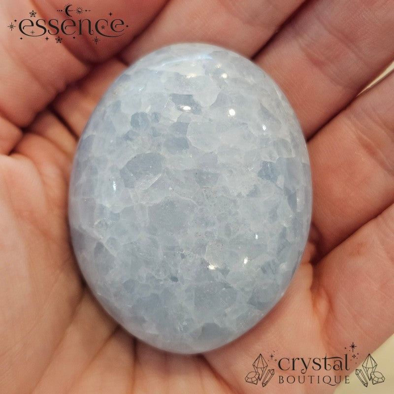 Blue Calcite Palm Stones