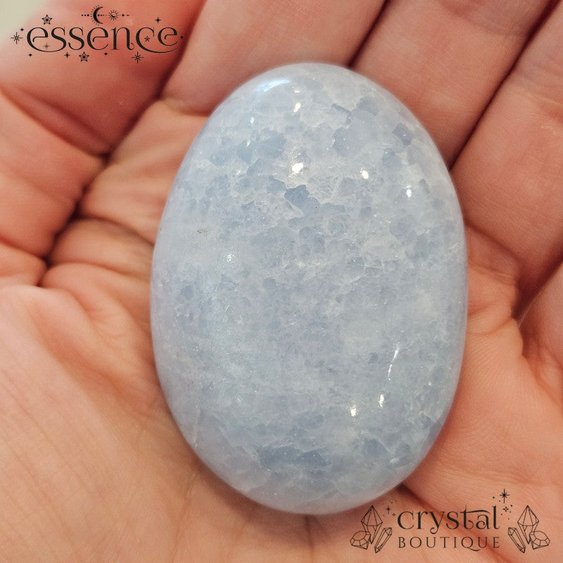 Blue Calcite Palm Stones