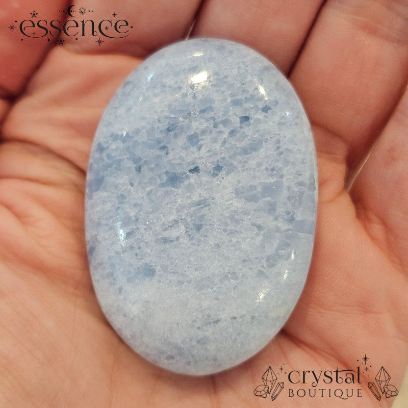 Blue Calcite Palm Stones