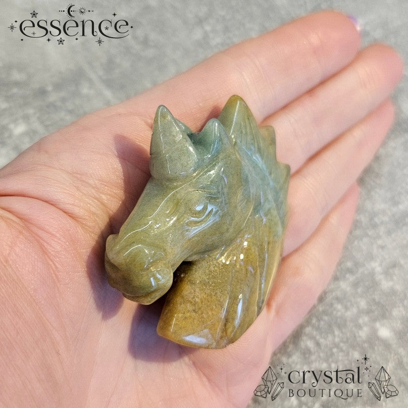 Moss Agate Unicorn