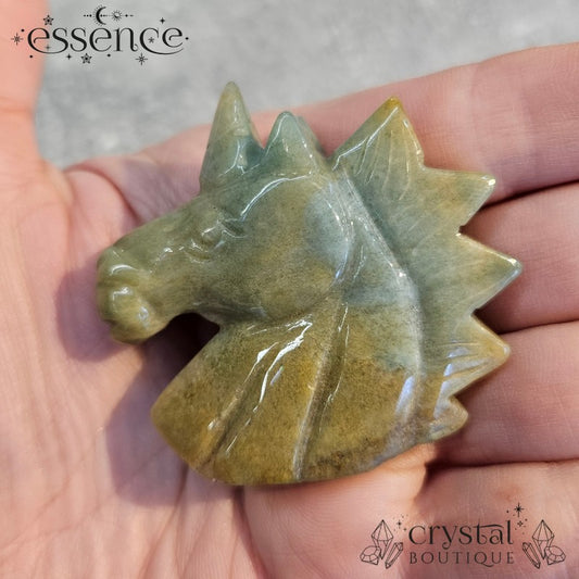 Moss Agate Unicorn