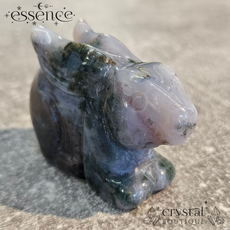 Moss Agate Rabbit