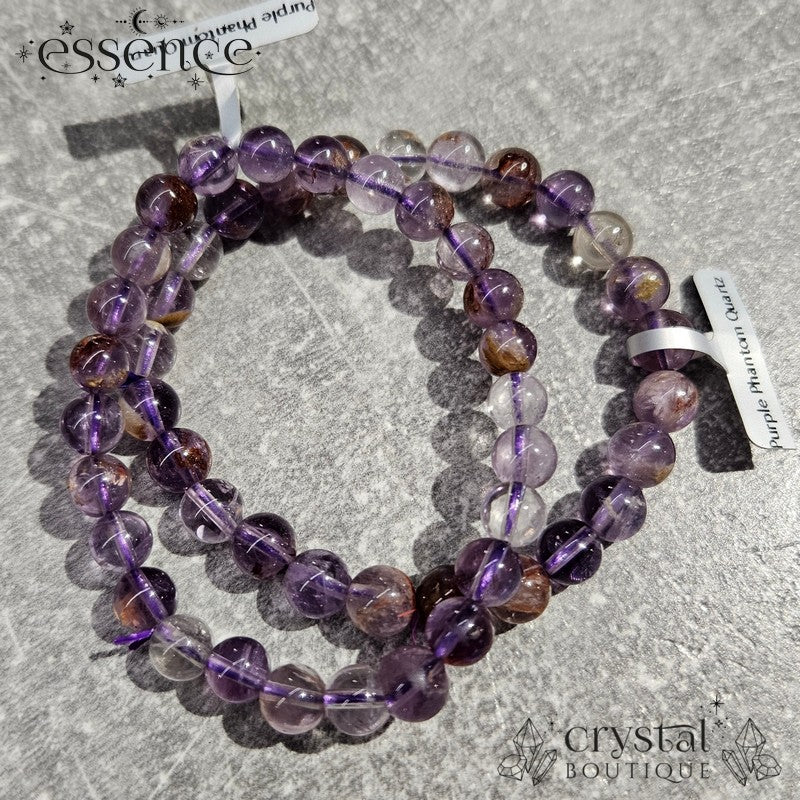 Purple Phantom Quartz Bracelet