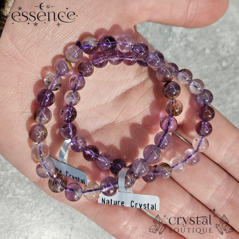 Purple Phantom Quartz Bracelet