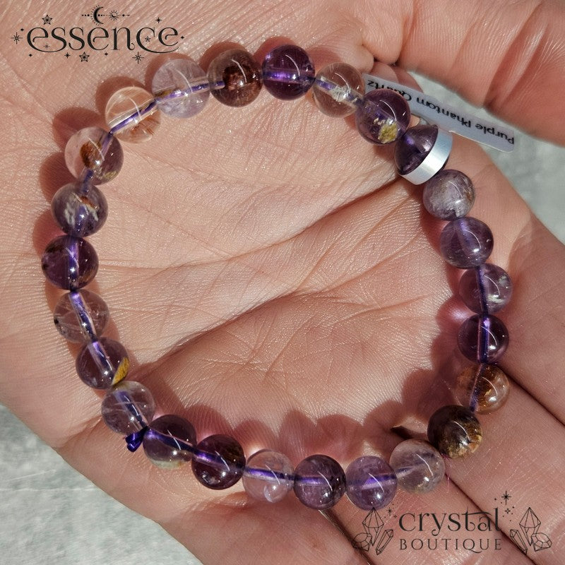 Purple Phantom Quartz Bracelet