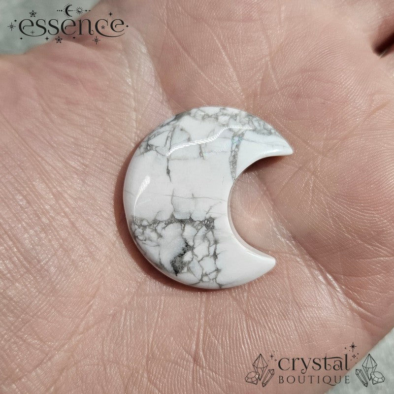 Howlite Moon