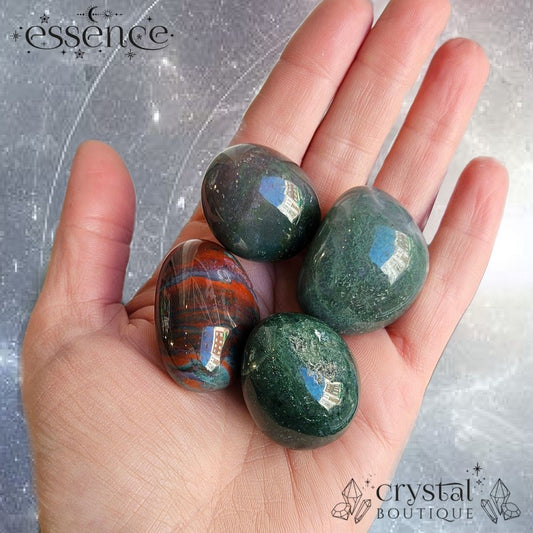 Moss Agate Tumbled Stone