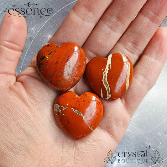 Red Jasper Heart