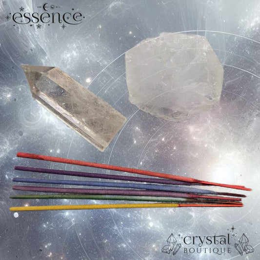 Clear Quartz Crystal Incense Set (Online Exclusive)