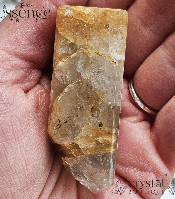 Golden Healer with Dendritic Quartz Free Form