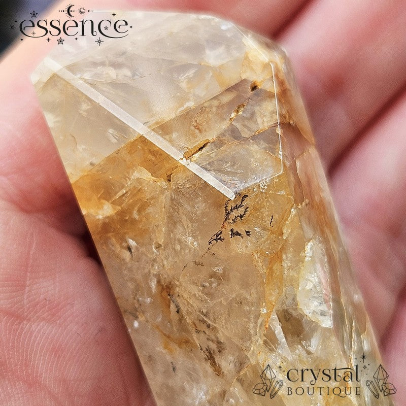 Golden Healer with Dendritic Quartz Free Form