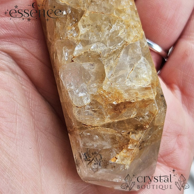 Golden Healer with Dendritic Quartz Free Form