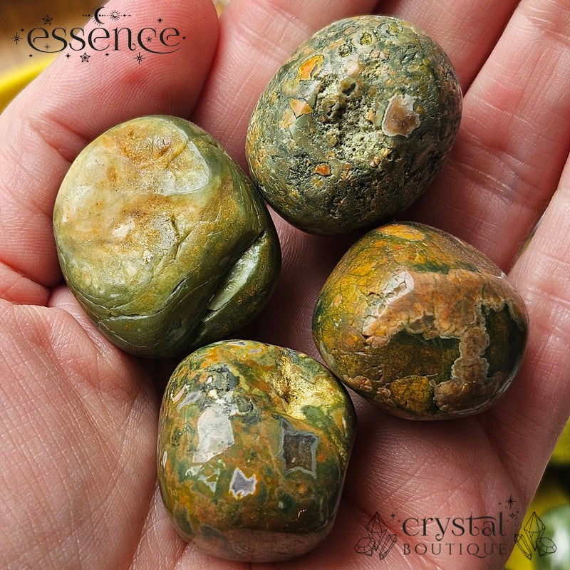 Rainforest Jasper Tumbled Stone