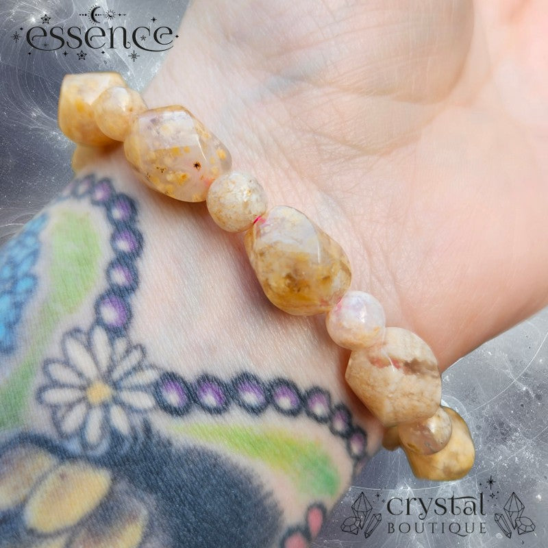 Flower Agate Bracelet