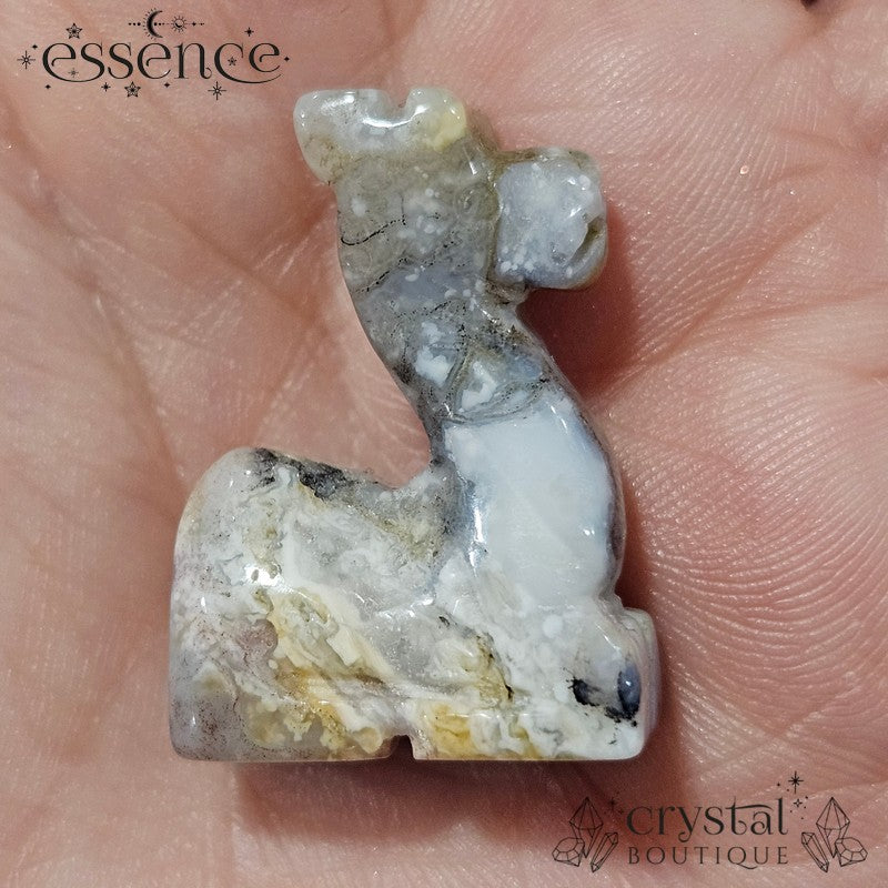 Indian Moss Agate Deer