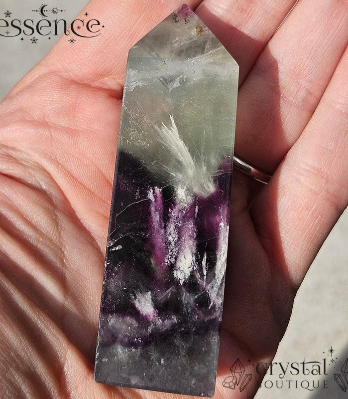 Feather Fluorite Tower/Point