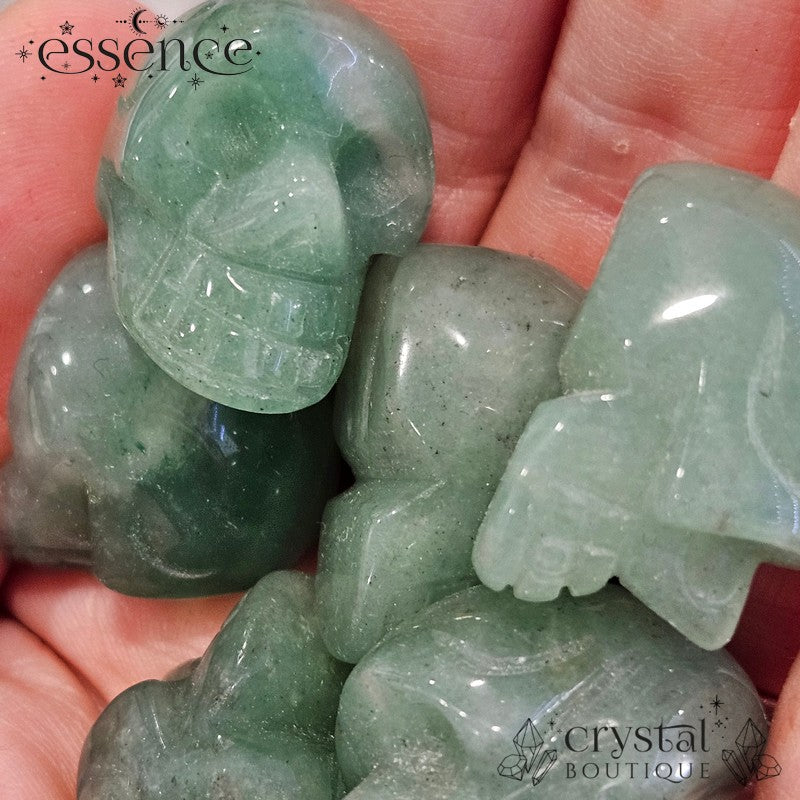 Mini Green Aventurine skull