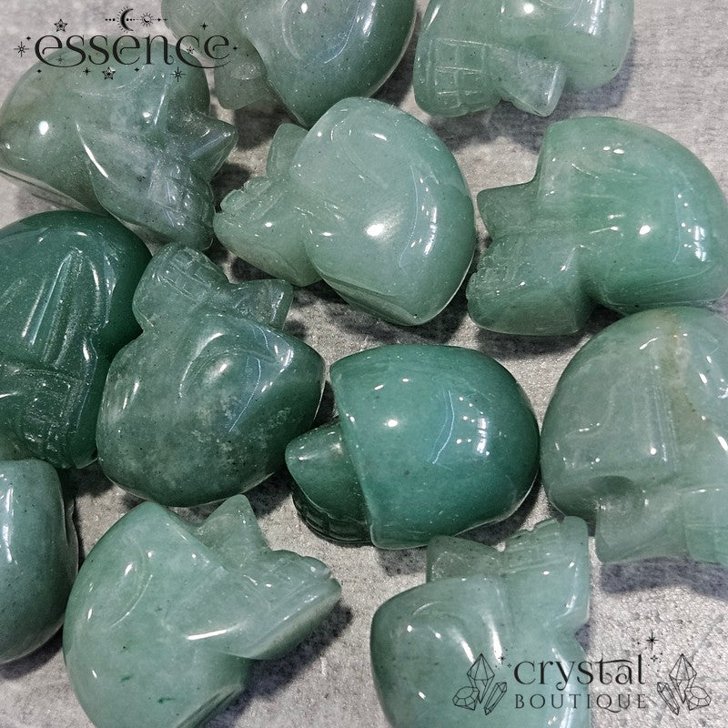 Mini Green Aventurine skull