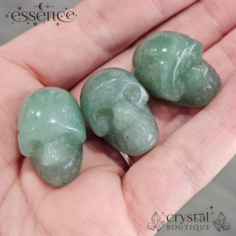 Mini Green Aventurine skull