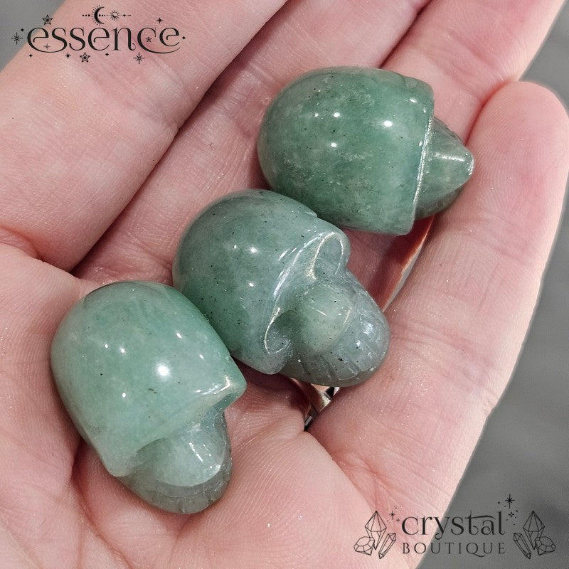 Mini Green Aventurine skull