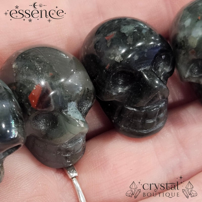 Mini Bloodstone Skull