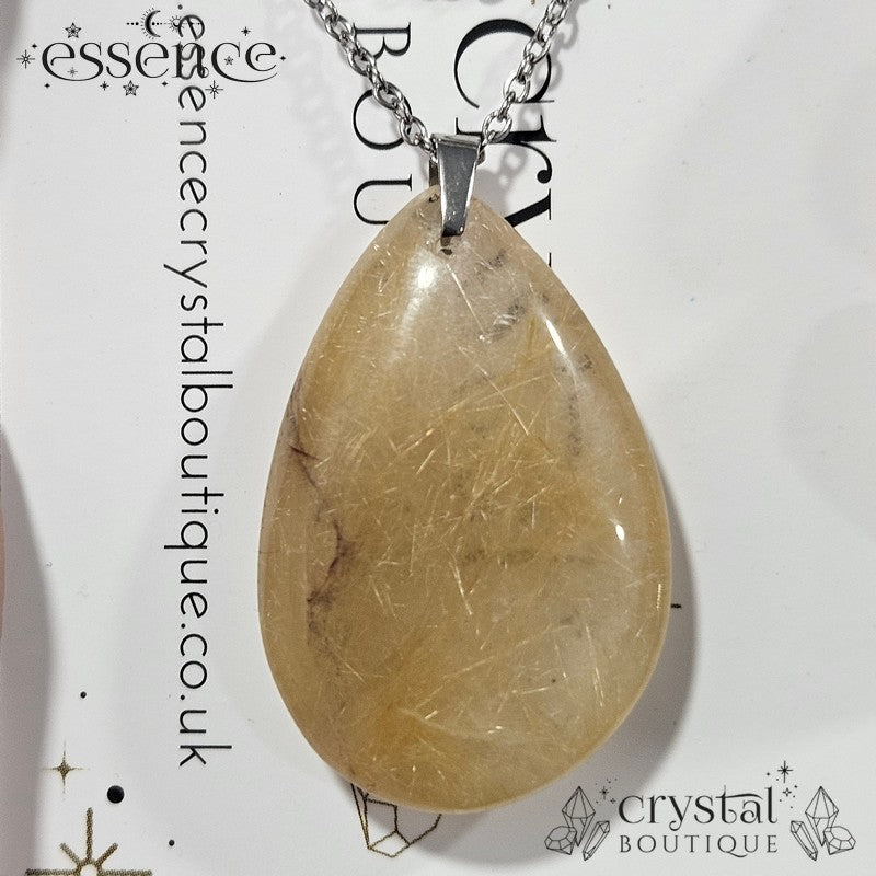 Rutilated Quartz Pendant