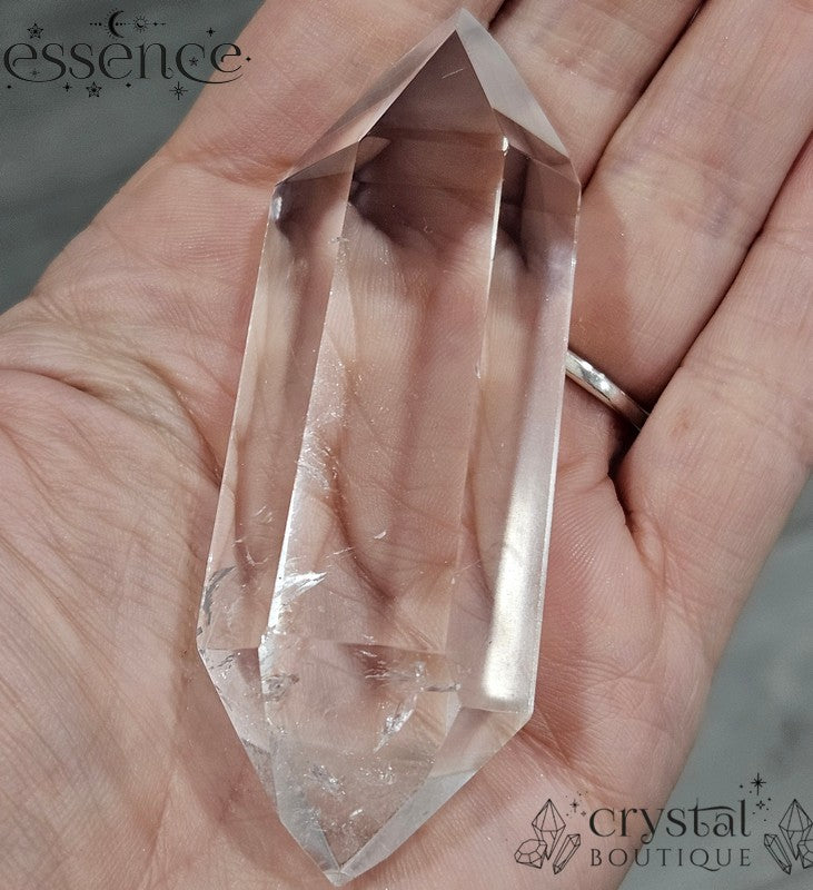 Double Terminated Brazilian Clear Quartz Crystal