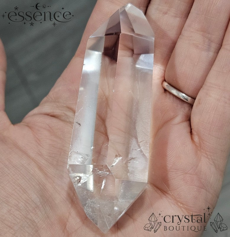 Double Terminated Brazilian Clear Quartz Crystal