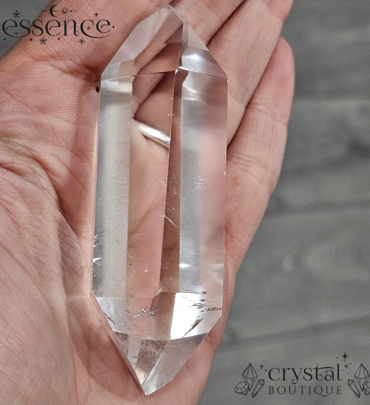 Double Terminated Brazilian Clear Quartz Crystal