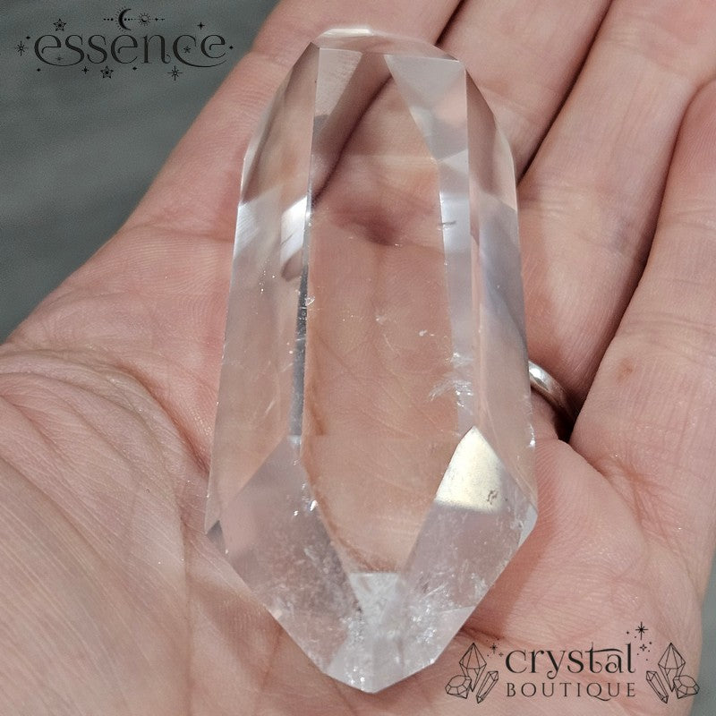 Double Terminated Brazilian Clear Quartz Crystal