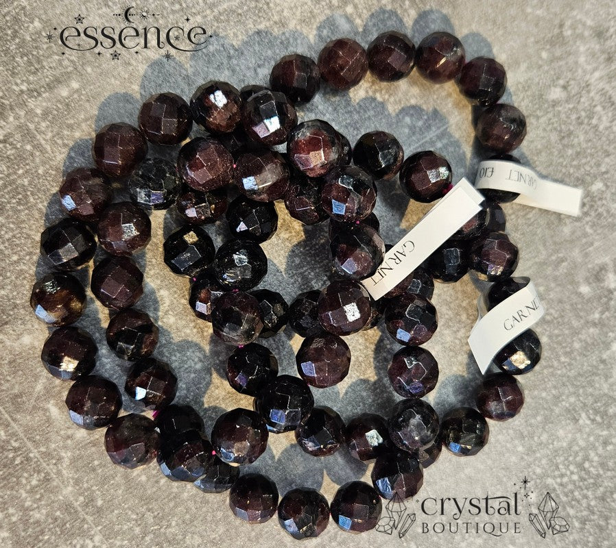 Garnet Faceted Bracelet