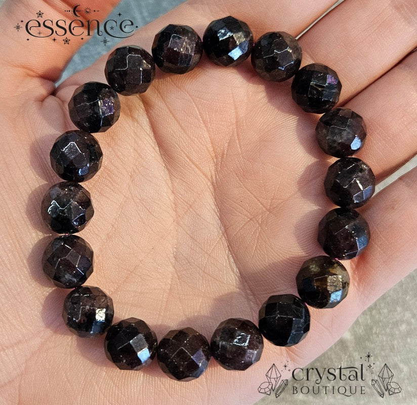 Garnet Faceted Bracelet