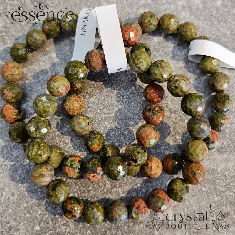 Unakite Faceted Bracelet